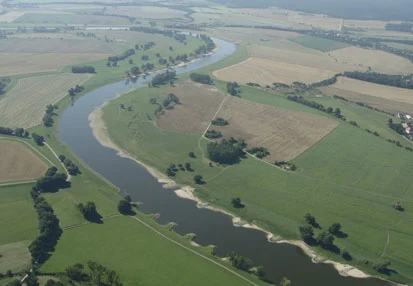 Elbe bei Kunzwerda nördlich von Torgau (Foto: F. Meyer, Archiv Naturschutz LfULG)