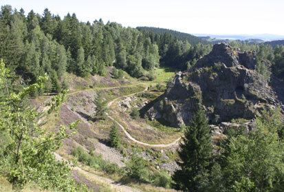 Binge Geyer, Blick in die Binge (Foto: O. Harig, Archiv Naturschutz LfULG)