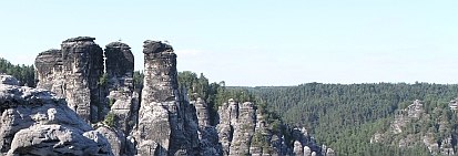 Felsenlandschaft Sächsische Schweiz (Foto: Archiv Naturschutz LfULG, H. Blischke)
